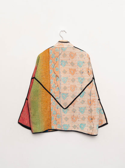 The Ladhiya Quilted Patchwork Kantha Jacket