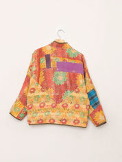 The Ladhiya Petite Quilted Patchwork Kantha Jacket