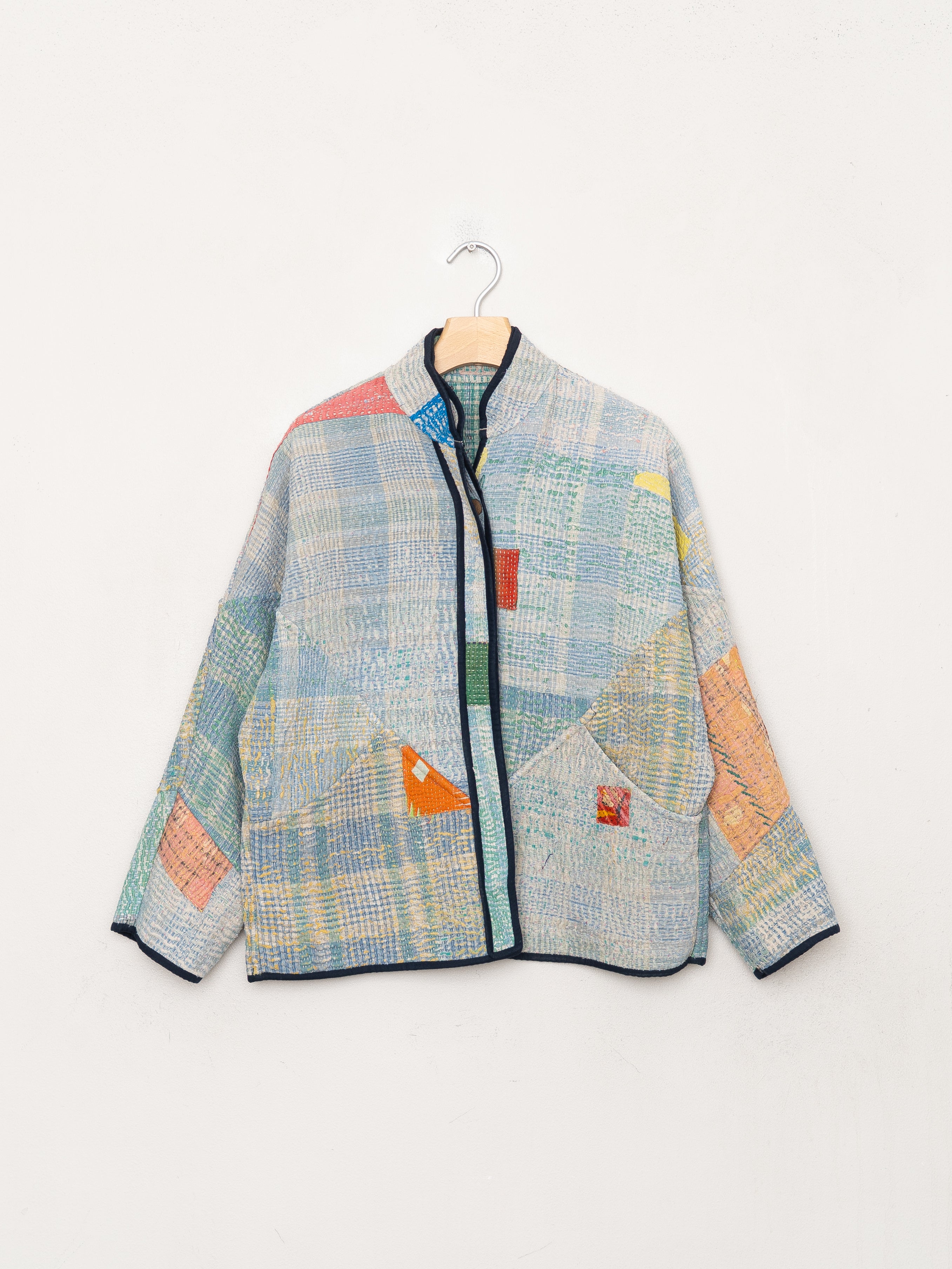 The Ladhiya Petite Quilted Patchwork Kantha Jacket