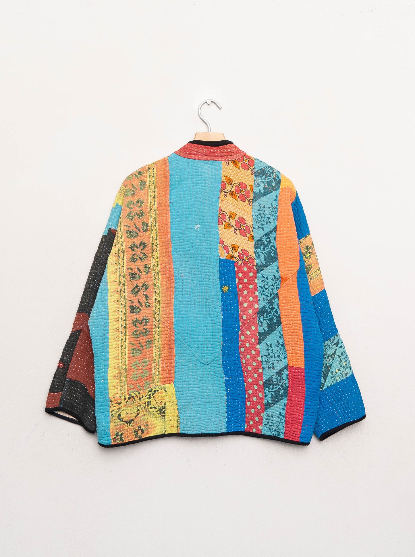 The Ladhiya Quilted Patchwork Kantha Jacket