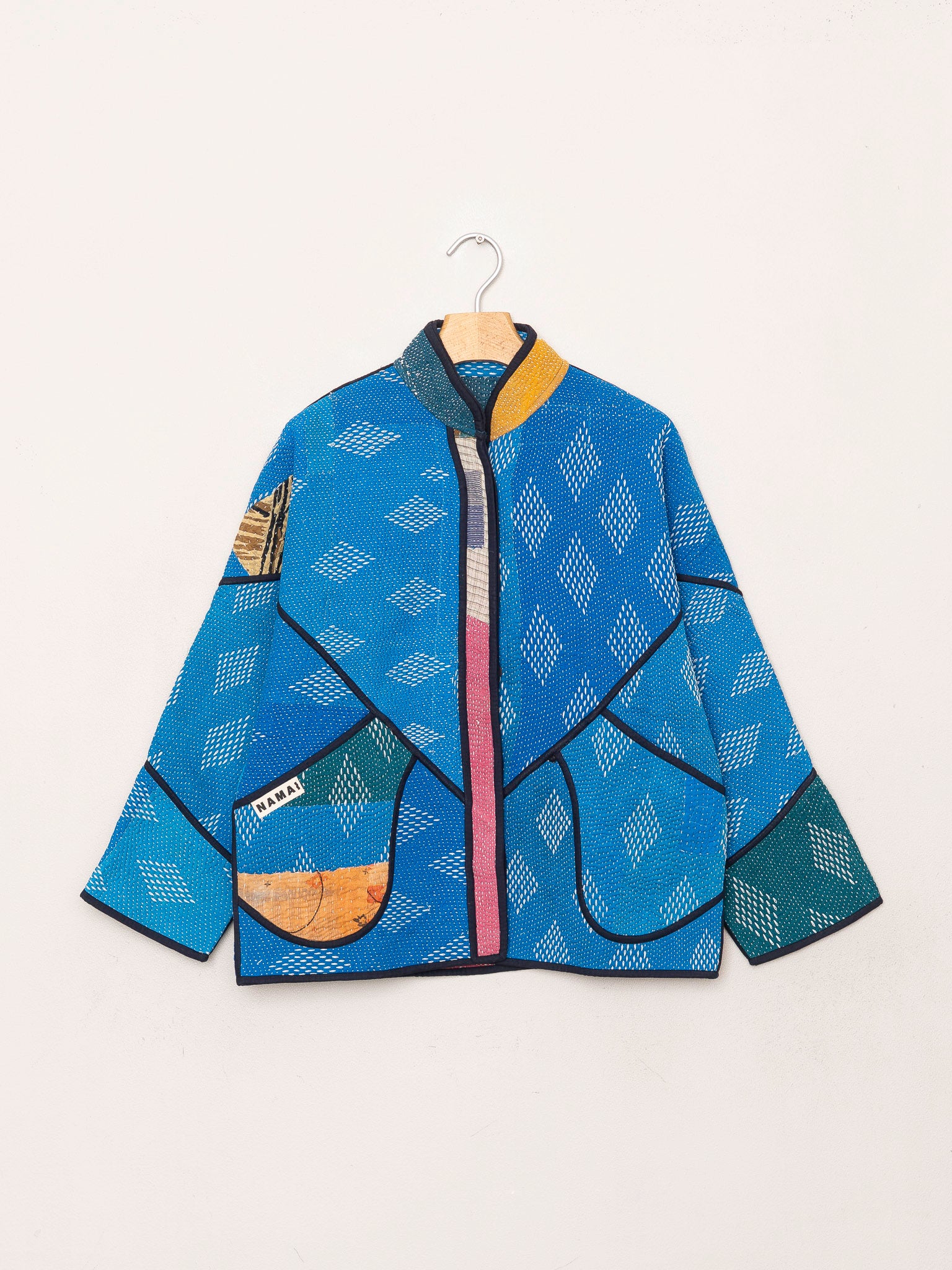 The Ladhiya Petite Quilted Patchwork Kantha Jacket