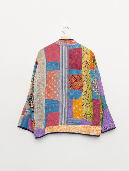 The Ladhiya Quilted Patchwork Kantha Jacket