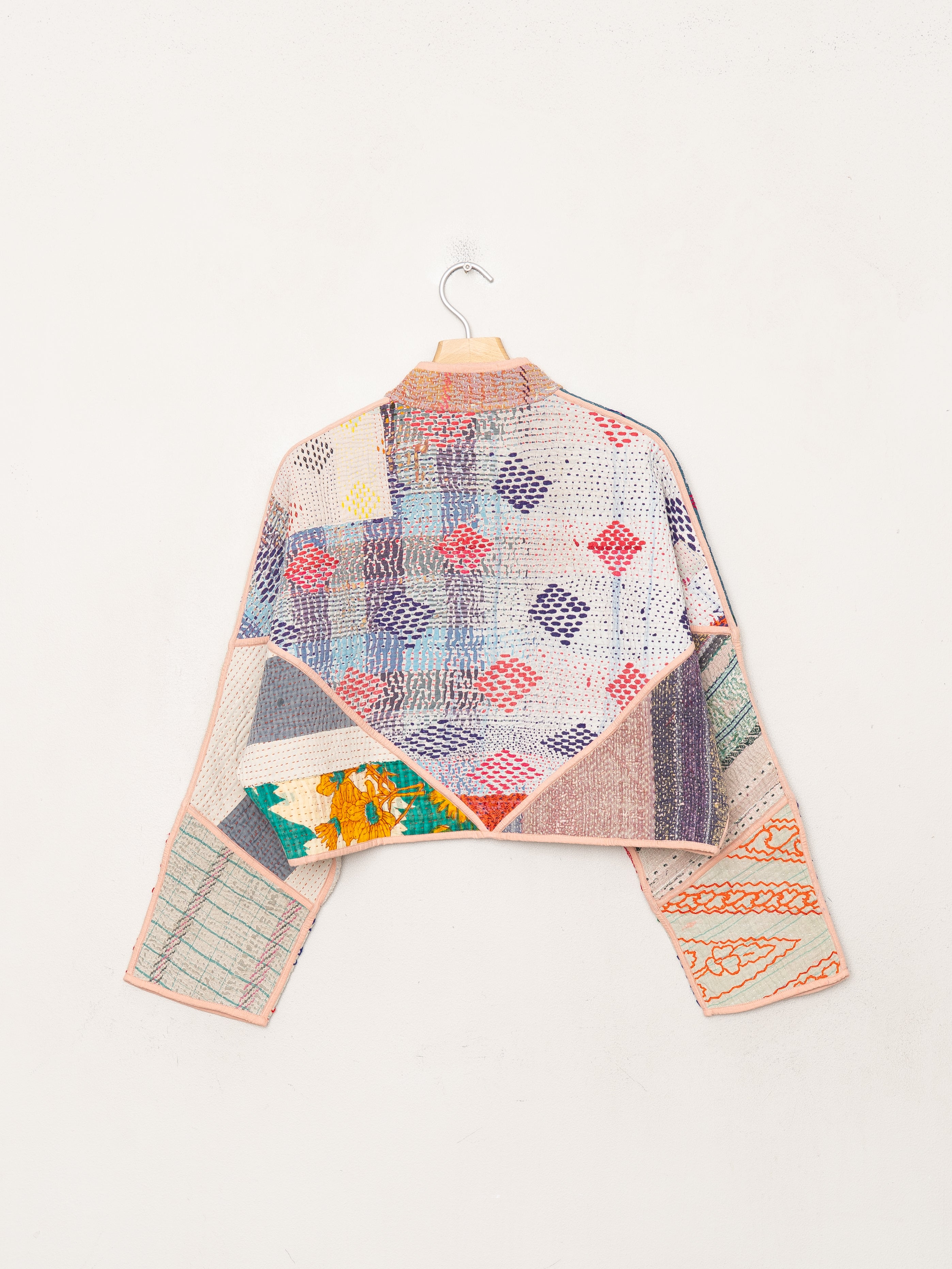 The Kaira Cropped Quilted Patchwork Kantha Jacket Wholesale
