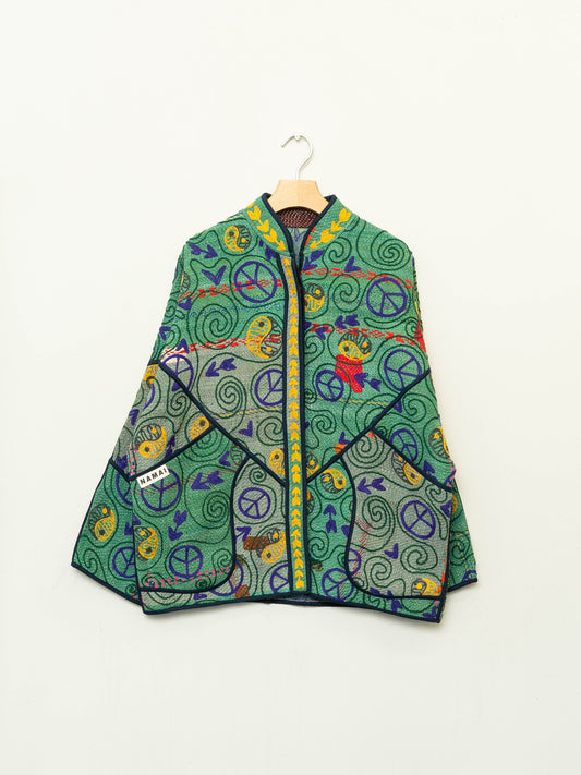 The Ladhiya Suzani Quilted Kantha Jacket