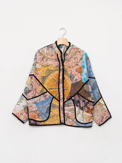 The Ladhiya Petite Quilted Suzani Kantha Jacket