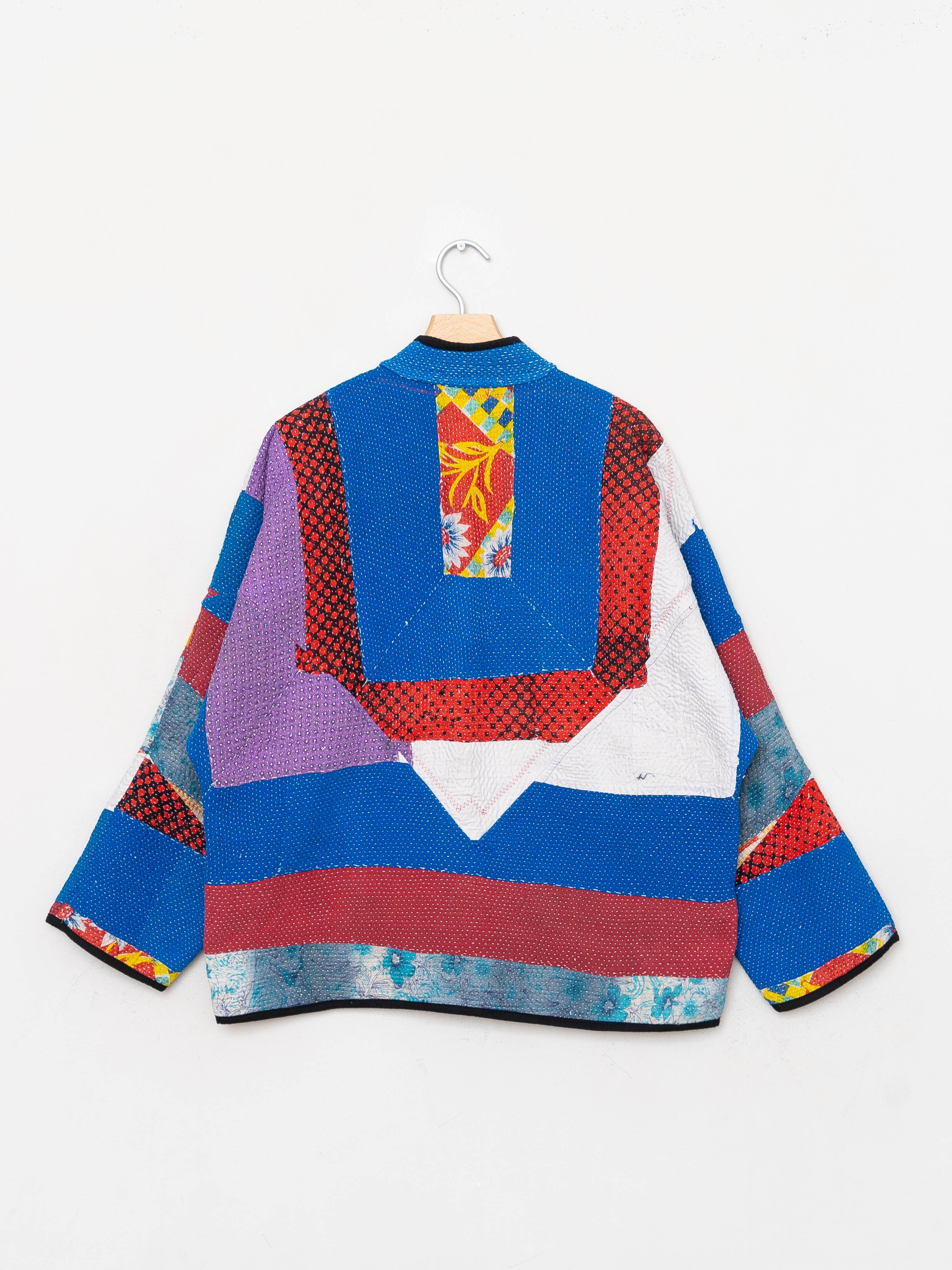The Ladhiya Quilted Patchwork Kantha Jacket