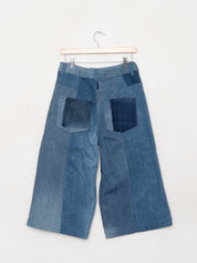 The Bindu Denim Bermuda Culotte Pant - Small