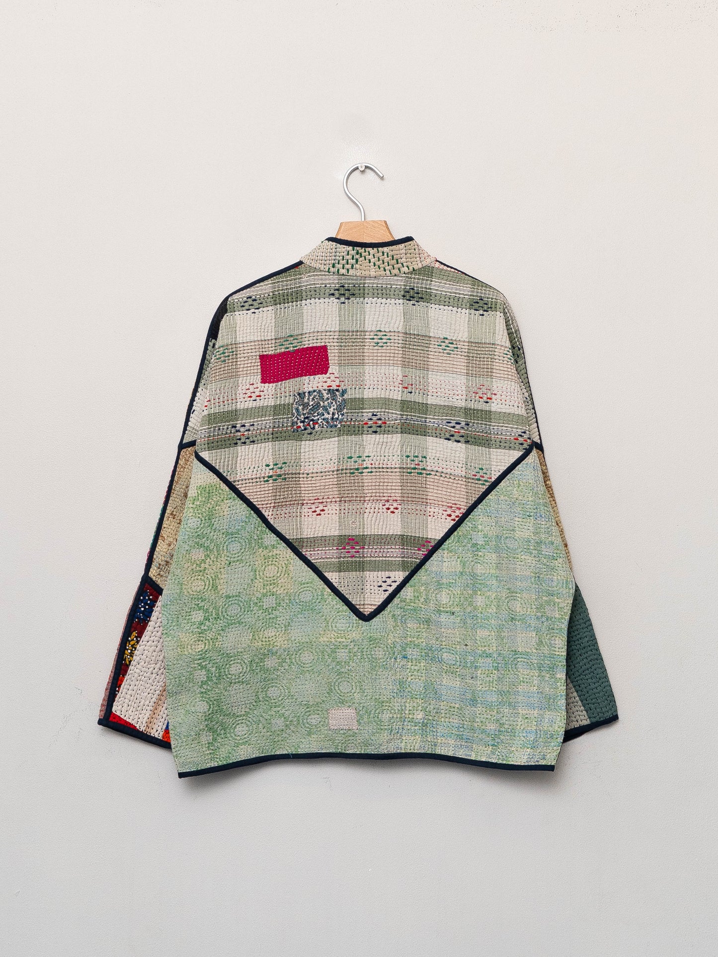 The Ladhiya Quilted Patchwork Kantha Jacket