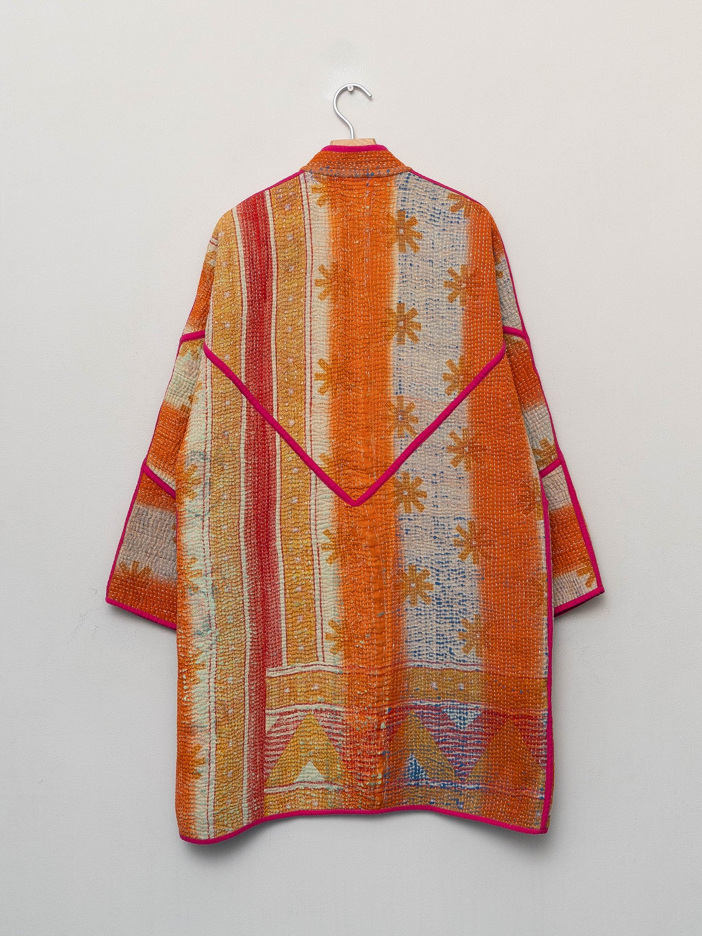 The Sai Quilted Patchwork Kantha Coat