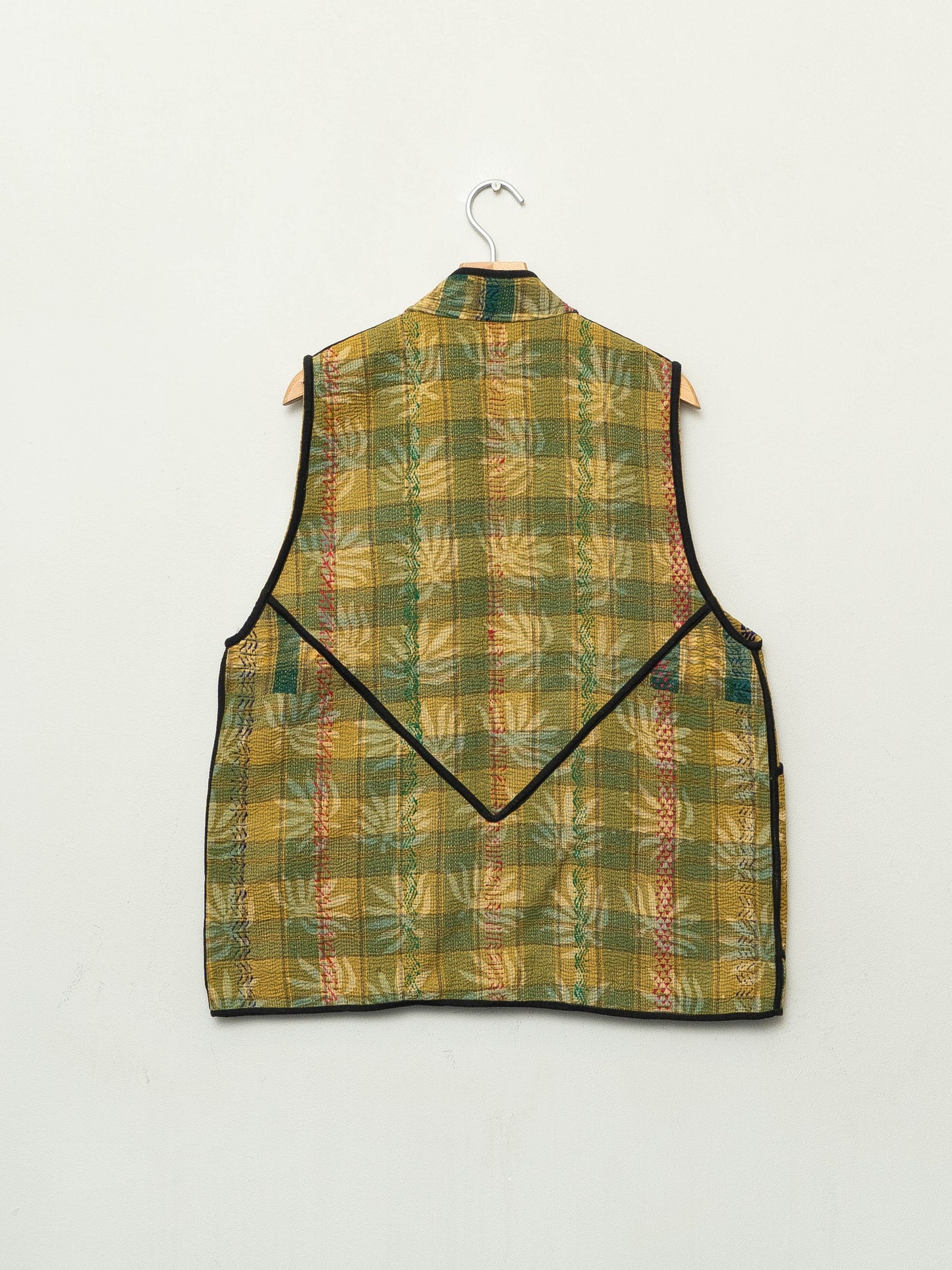 The Ladhiya Quilted Plant Dyed Kantha Vest