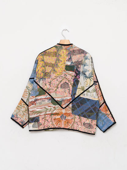 The Ladhiya Petite Quilted Suzani Kantha Jacket