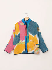 The Ladhiya Petite Quilted Patchwork Kantha Jacket