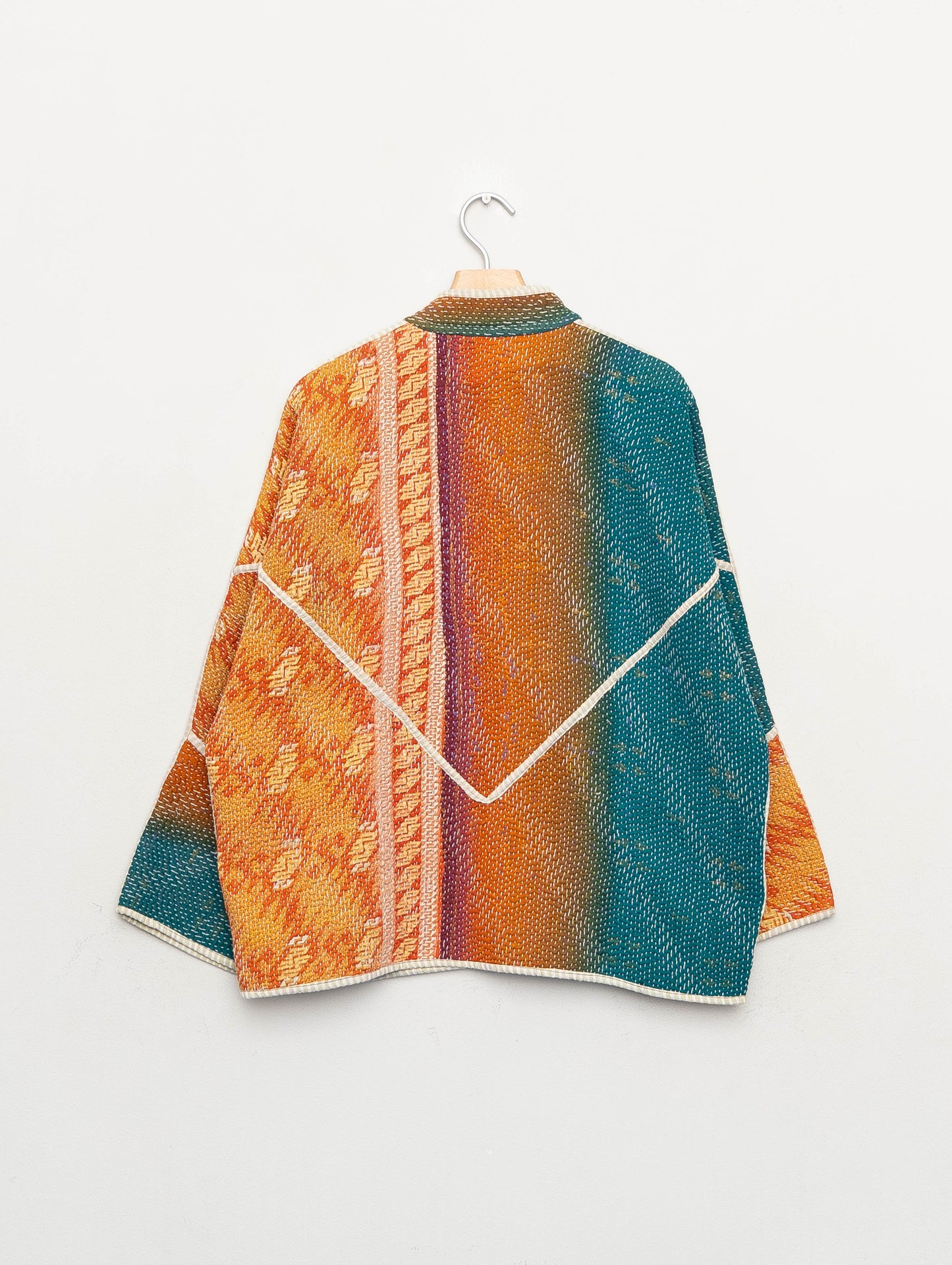 The Ladhiya Quilted Patchwork Kantha Jacket