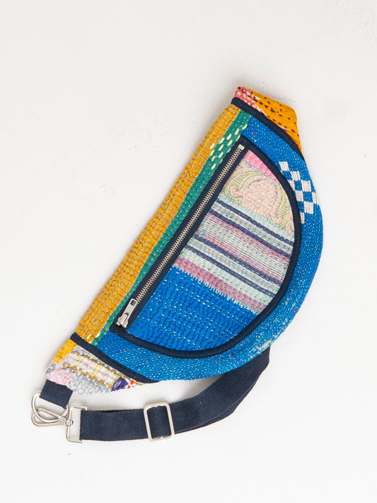 The Faiza Quilted Kantha Belt Bag