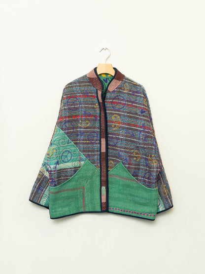 The Ladhiya Suzani Quilted Kantha Jacket