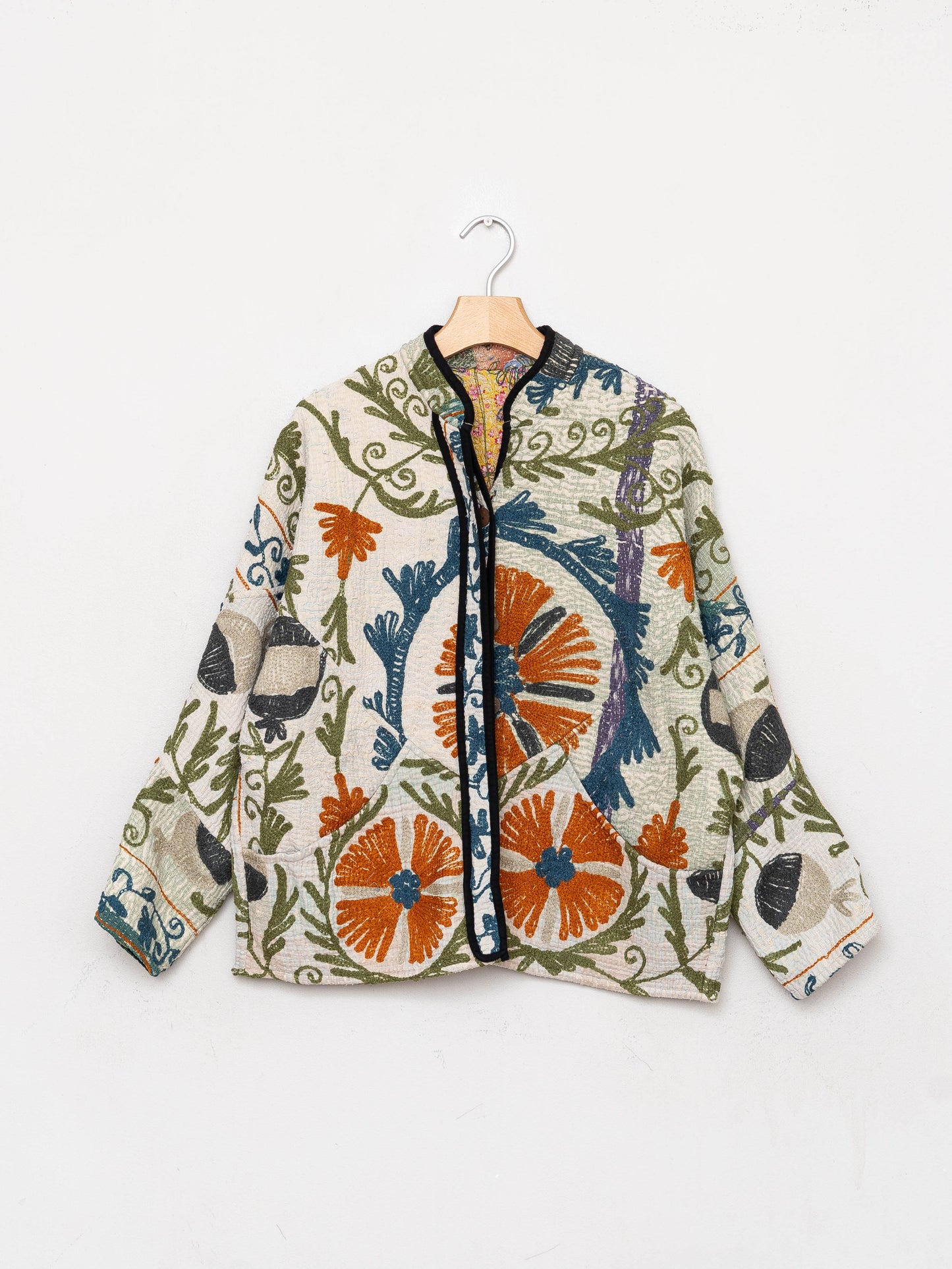 The Ladhiya Petite Quilted Suzani Kantha Jacket