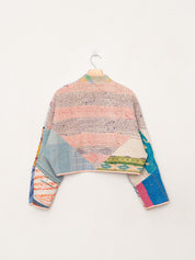 The Kaira Cropped Quilted Patchwork Kantha Jacket Wholesale