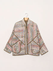 The Ladhiya Petite Quilted Patchwork Kantha Jacket
