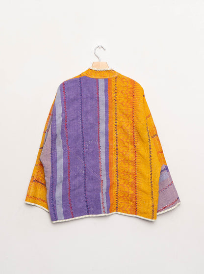 The Ladhiya Quilted Patchwork Kantha Jacket