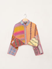 The Kaira Cropped Quilted Patchwork Kantha Jacket Wholesale