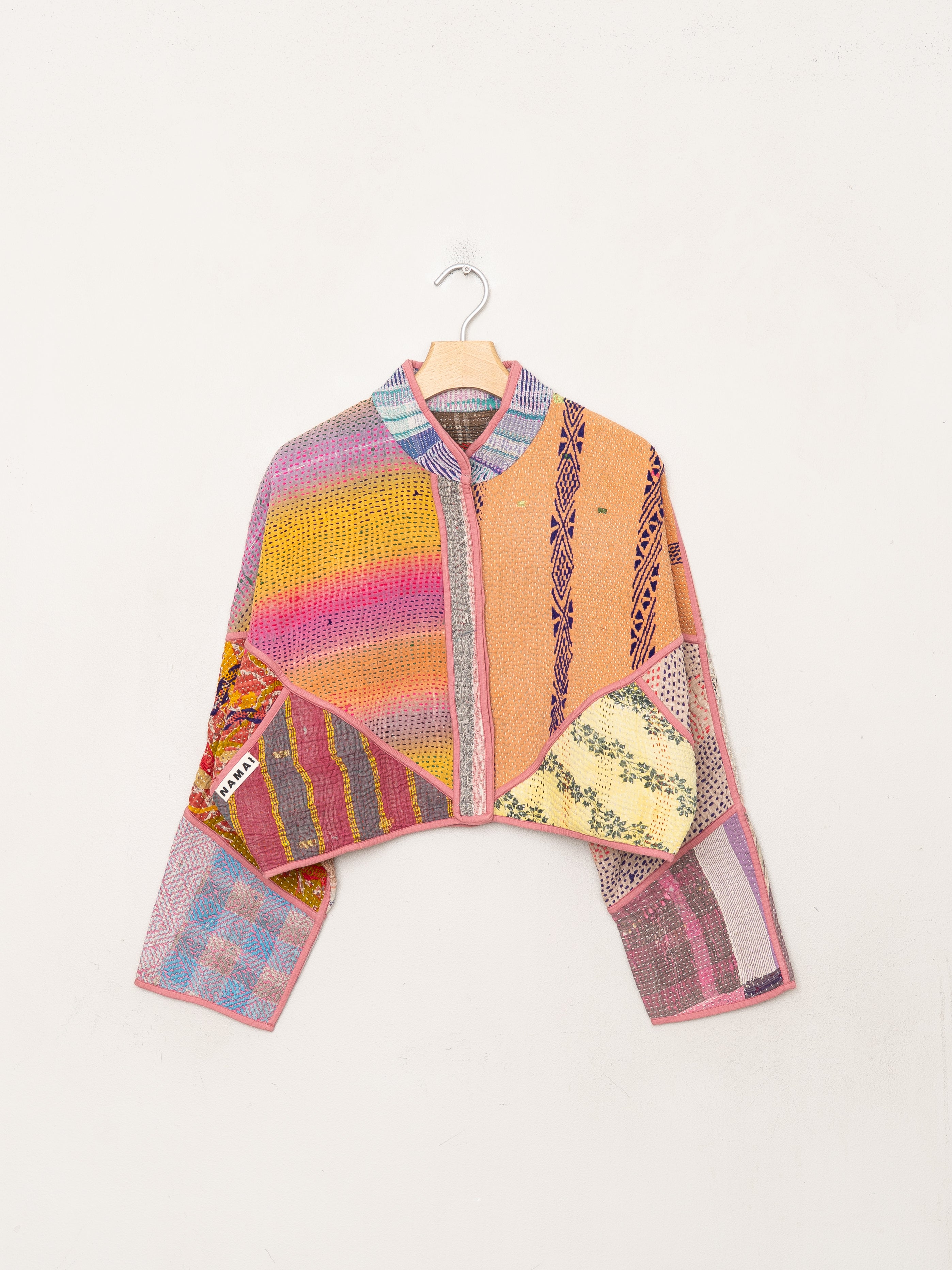 The Kaira Cropped Quilted Patchwork Kantha Jacket Wholesale