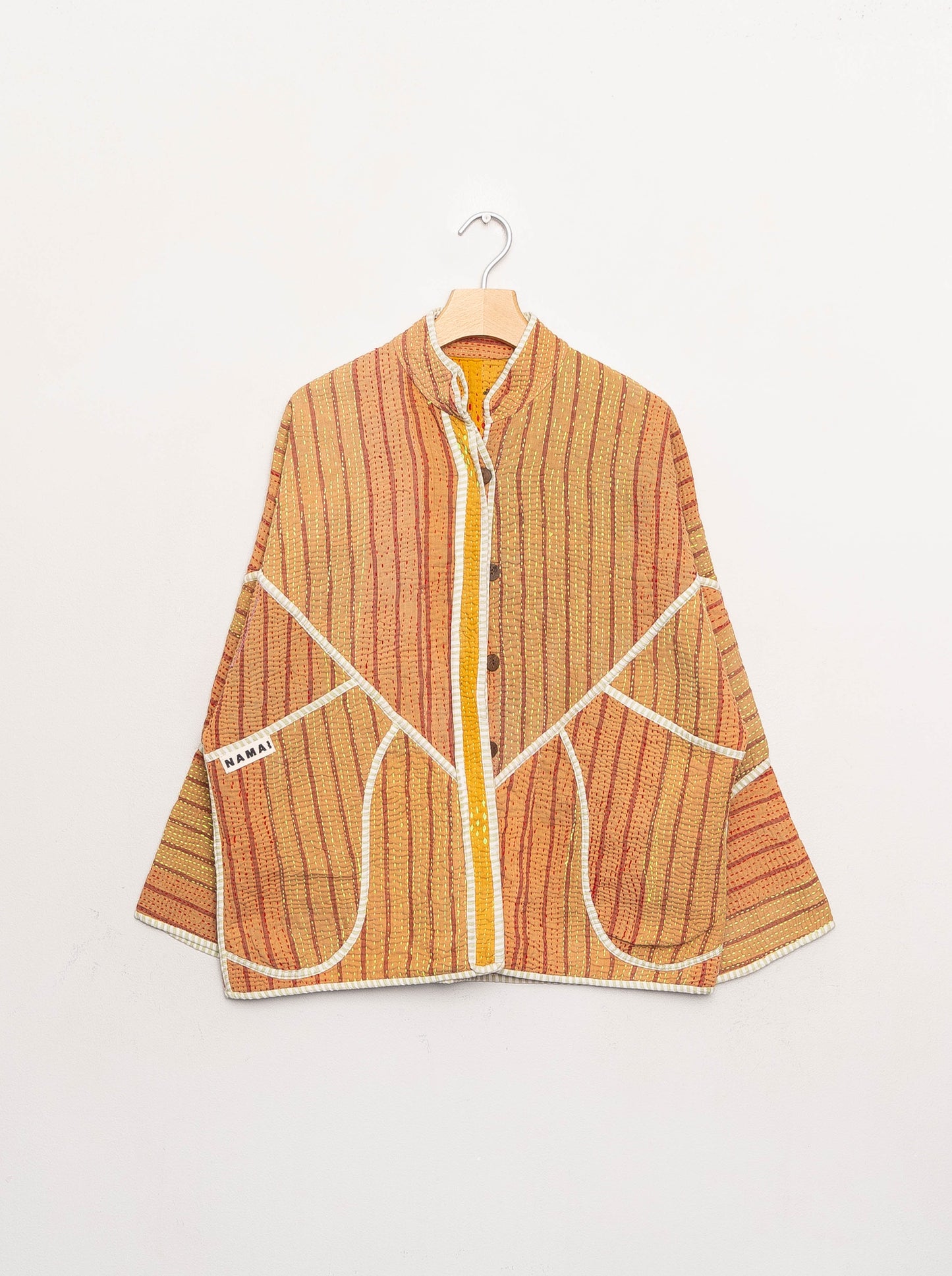 The Ladhiya Quilted Patchwork Kantha Jacket