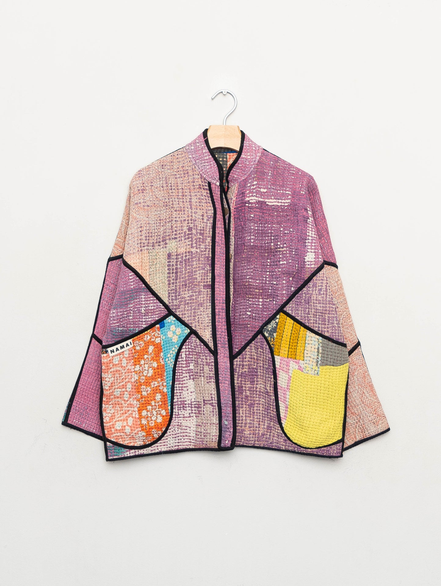 The Ladhiya Quilted Patchwork Kantha Jacket