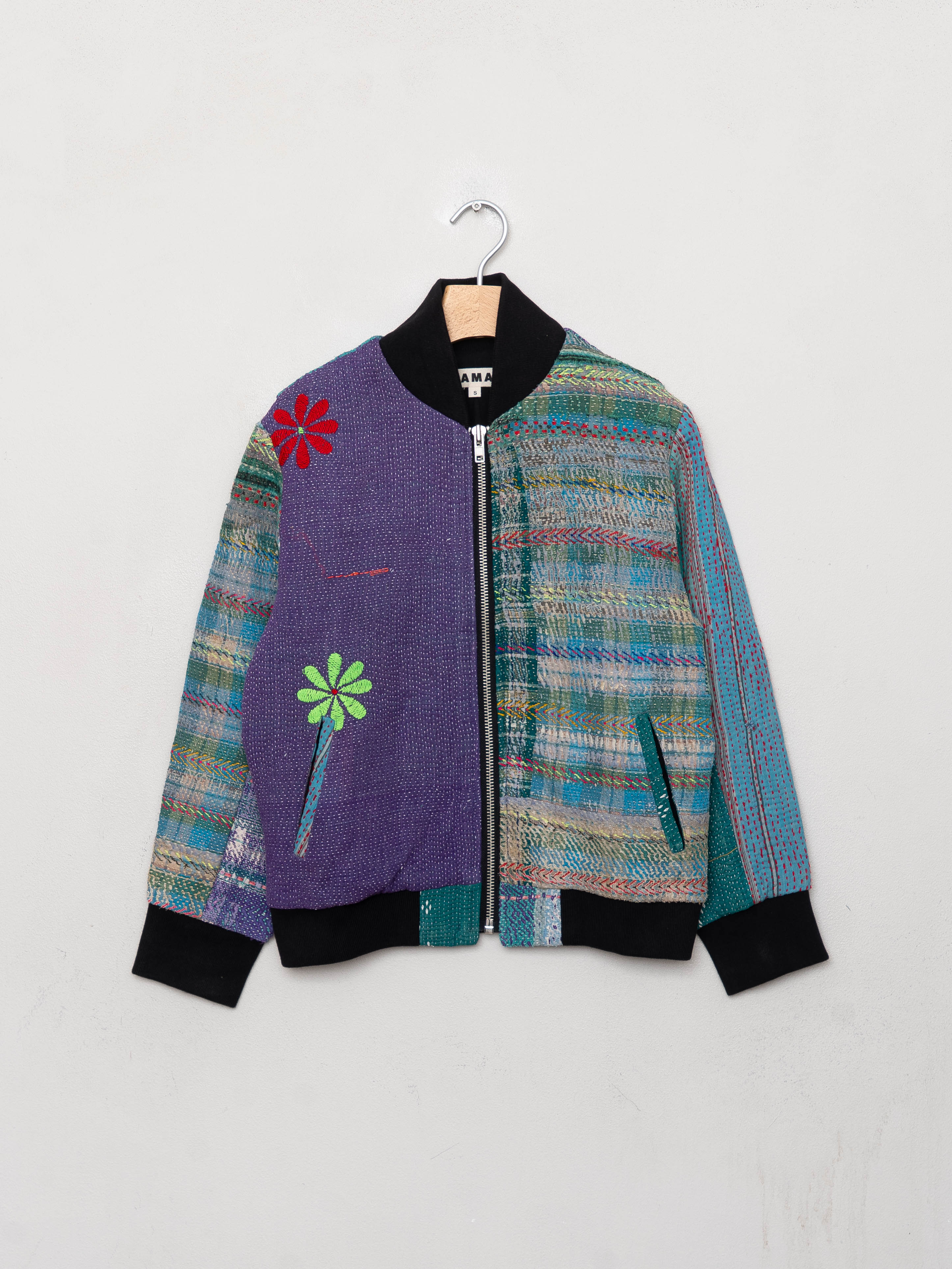 The Veda Quilted One-of-a-Kind Bomber Jacket - Small