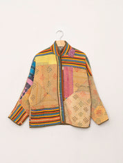 The Ladhiya Petite Quilted Patchwork Kantha Jacket