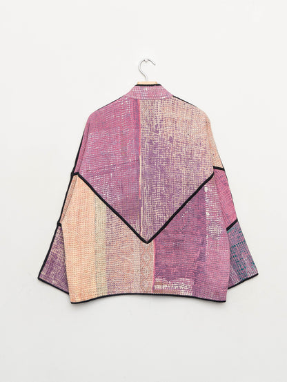 The Ladhiya Quilted Patchwork Kantha Jacket