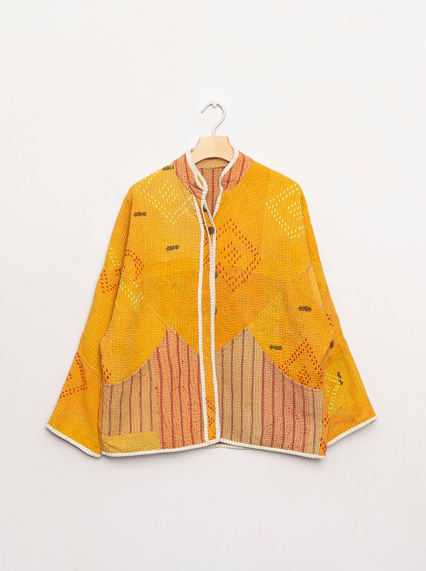 The Ladhiya Quilted Patchwork Kantha Jacket