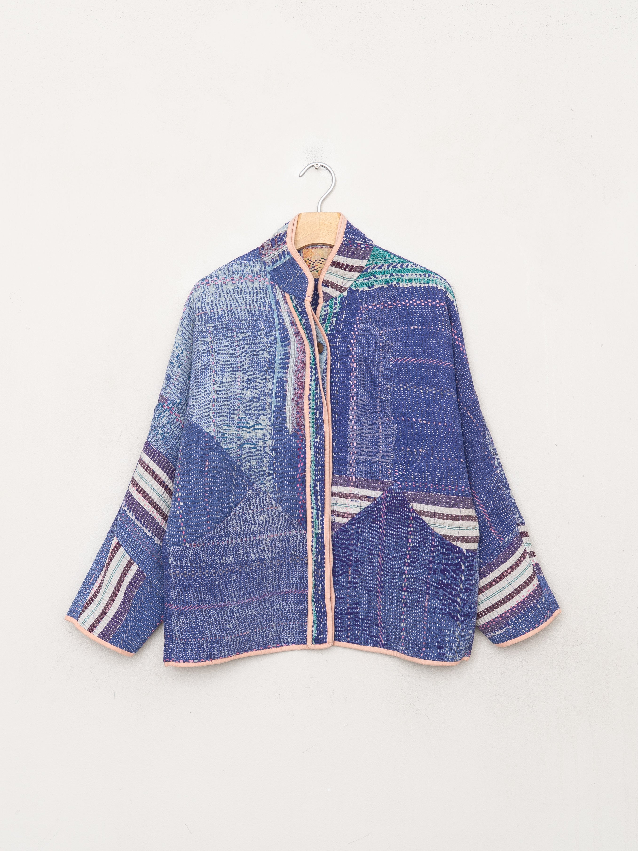 The Ladhiya Petite Quilted Patchwork Kantha Jacket