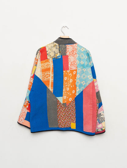 The Ladhiya Quilted Patchwork Kantha Jacket