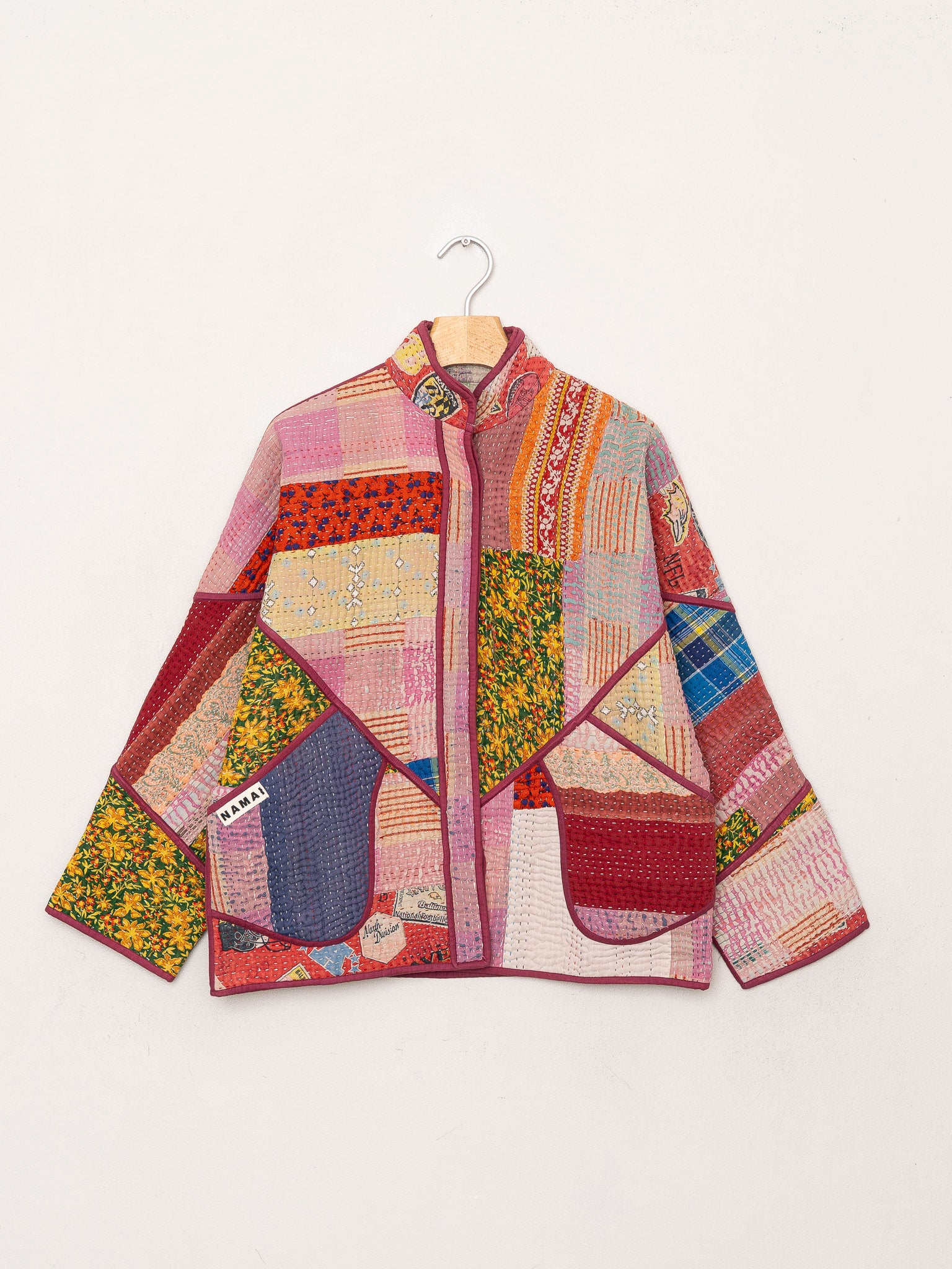 The Ladhiya Petite Quilted Patchwork Kantha Jacket