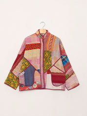 The Ladhiya Petite Quilted Patchwork Kantha Jacket