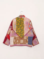 The Ladhiya Petite Quilted Patchwork Kantha Jacket