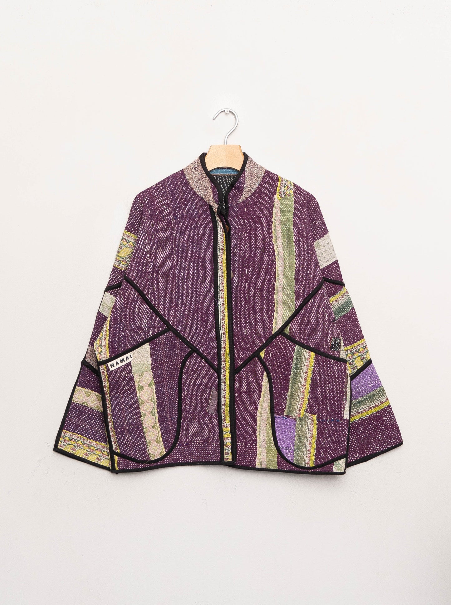 The Ladhiya Quilted Patchwork Kantha Jacket