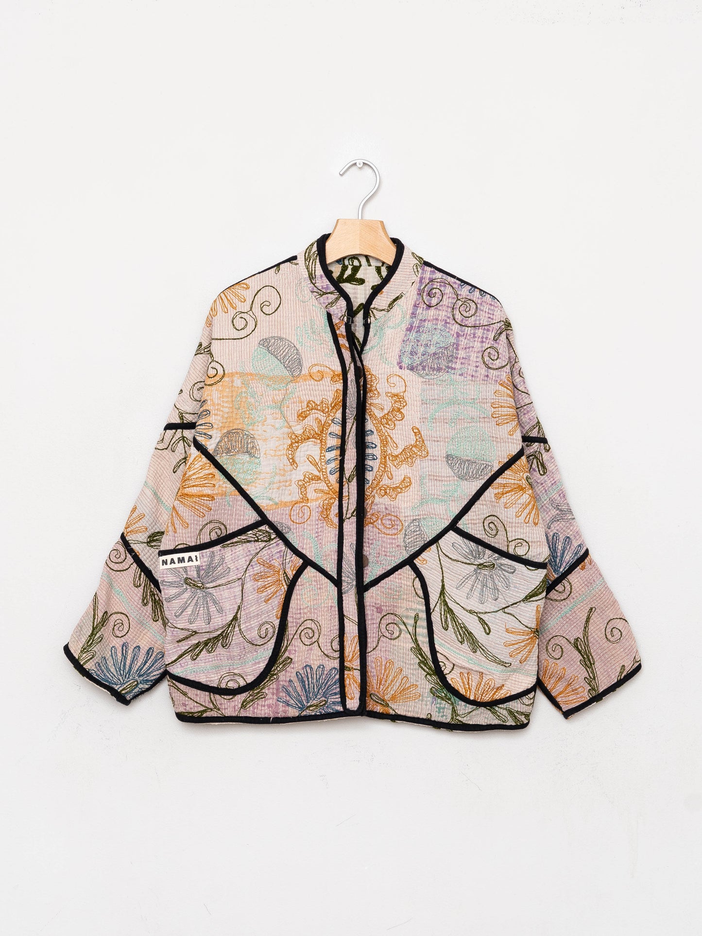 The Ladhiya Petite Quilted Suzani Kantha Jacket