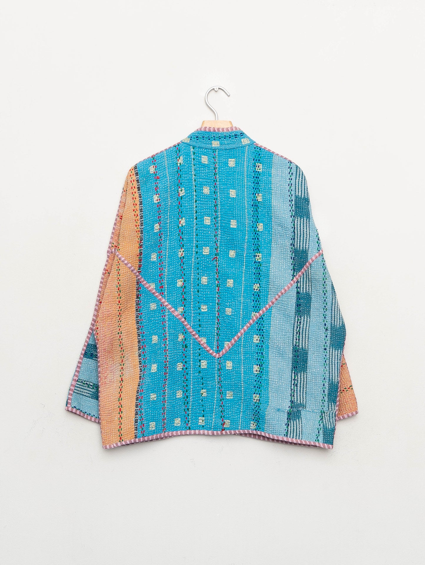 The Ladhiya Quilted Patchwork Kantha Jacket