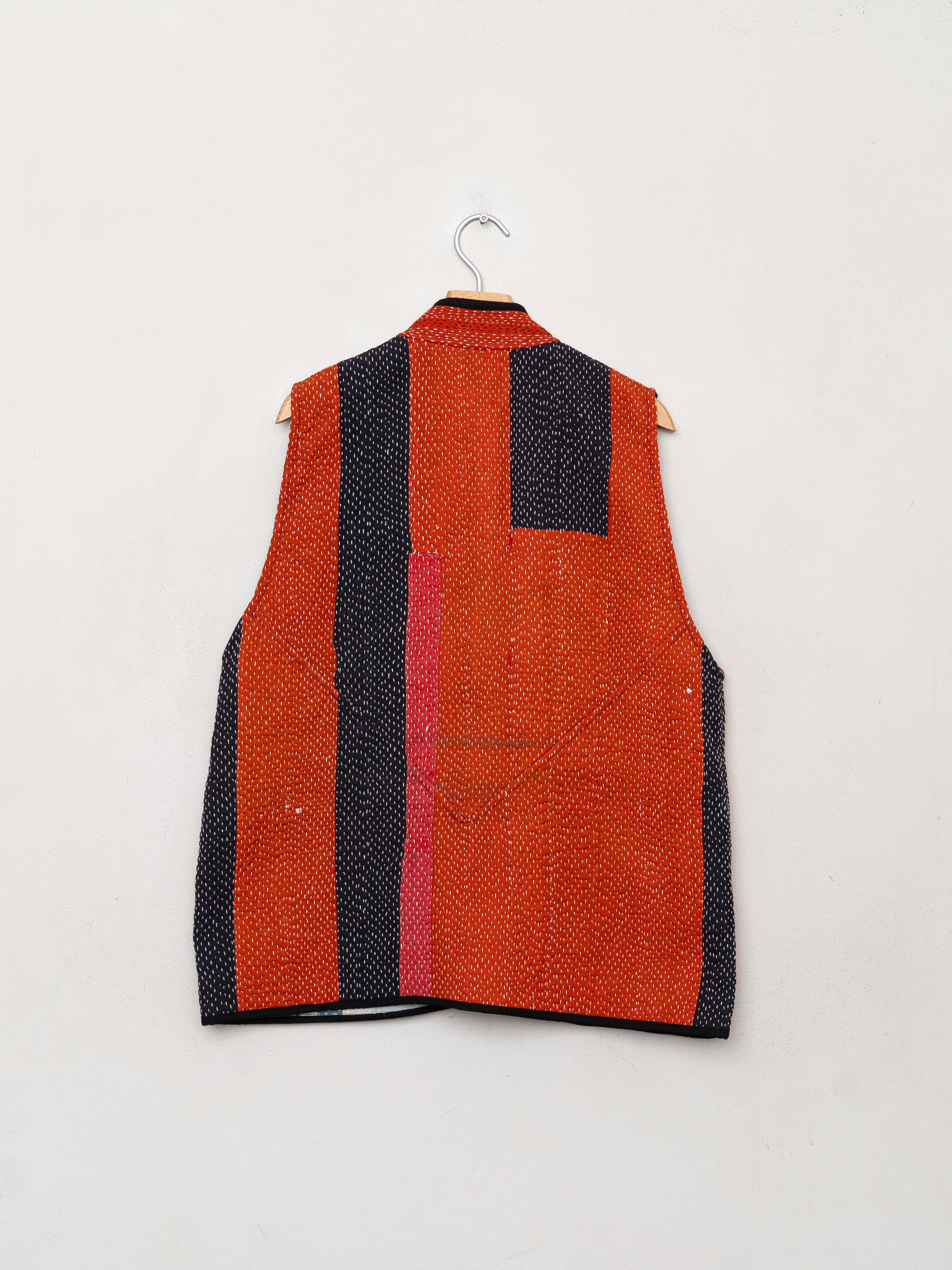 The Ladhiya Quilted Patchwork Kantha Vest