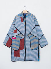 The Sai Quilted Patchwork Kantha Coat