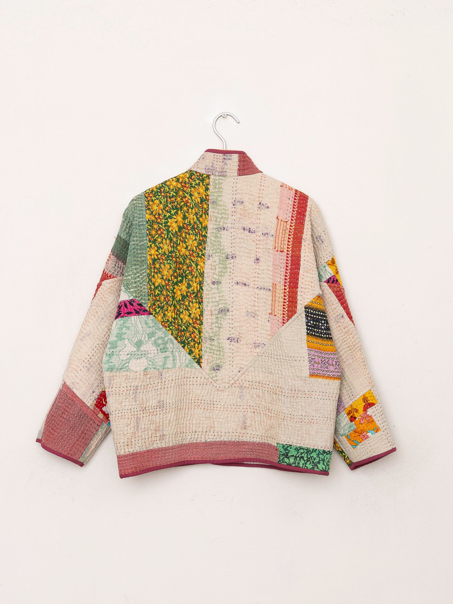 The Ladhiya Petite Quilted Patchwork Kantha Jacket