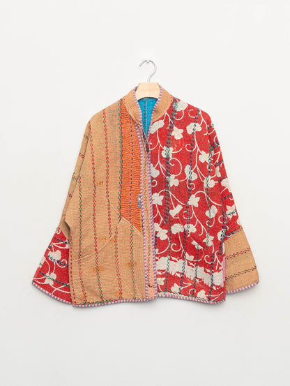 The Ladhiya Quilted Patchwork Kantha Jacket