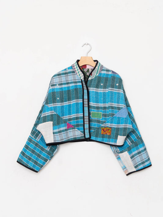 The Kaira Cropped Quilted Patchwork Kantha Jacket Wholesale