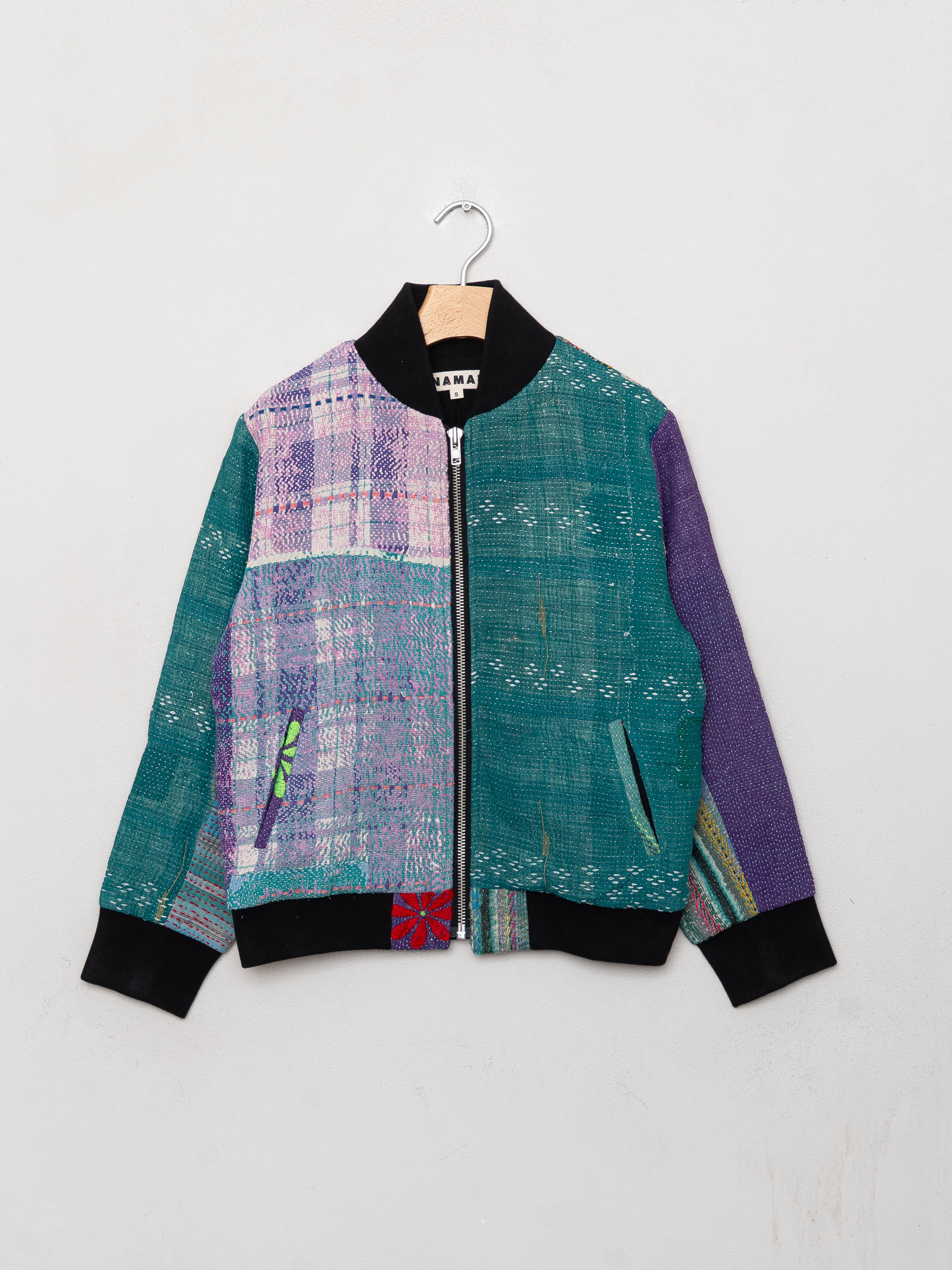 The Veda Quilted One-of-a-Kind Bomber Jacket - Small