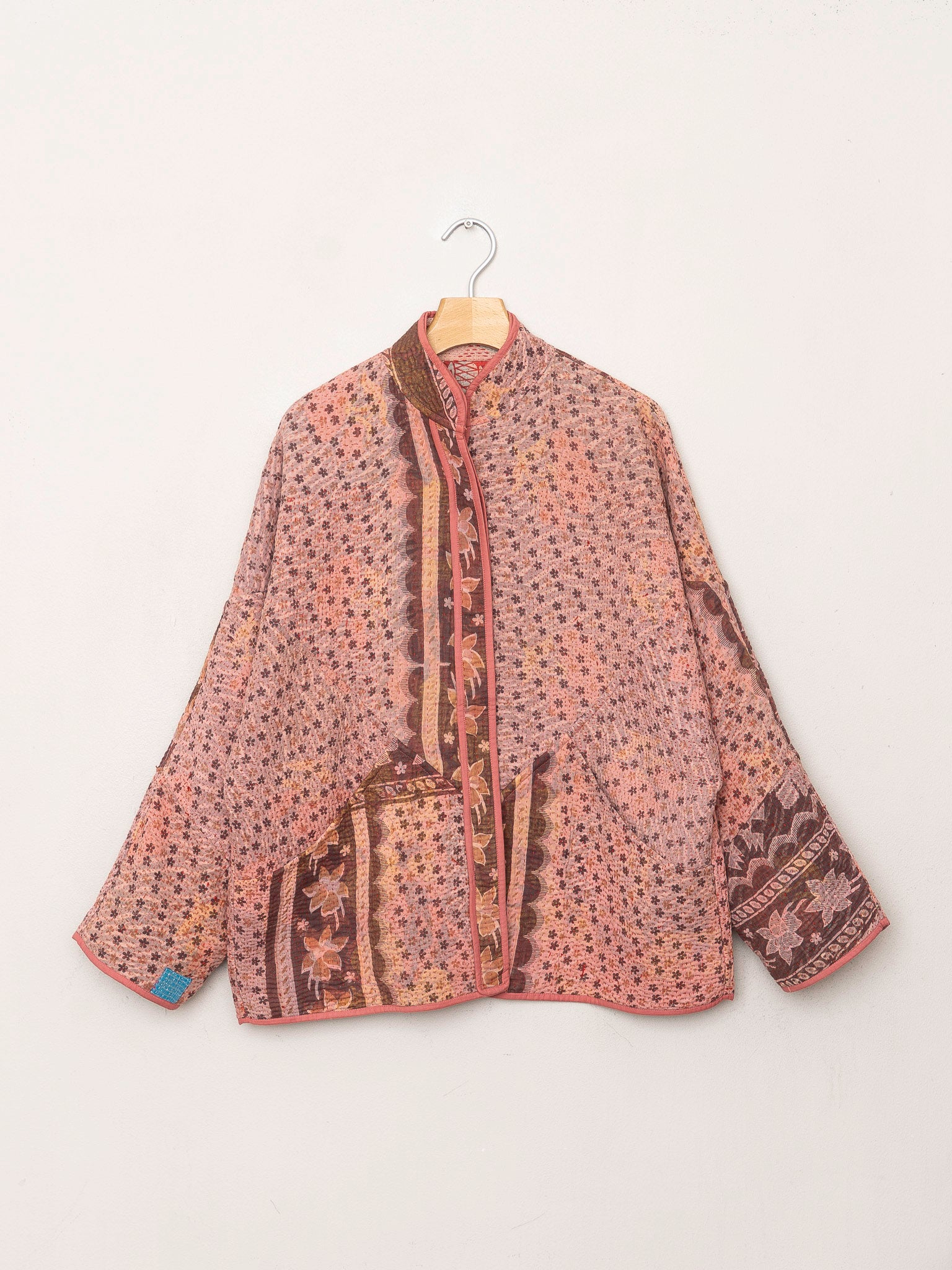 The Ladhiya Quilted Patchwork Kantha Jacket
