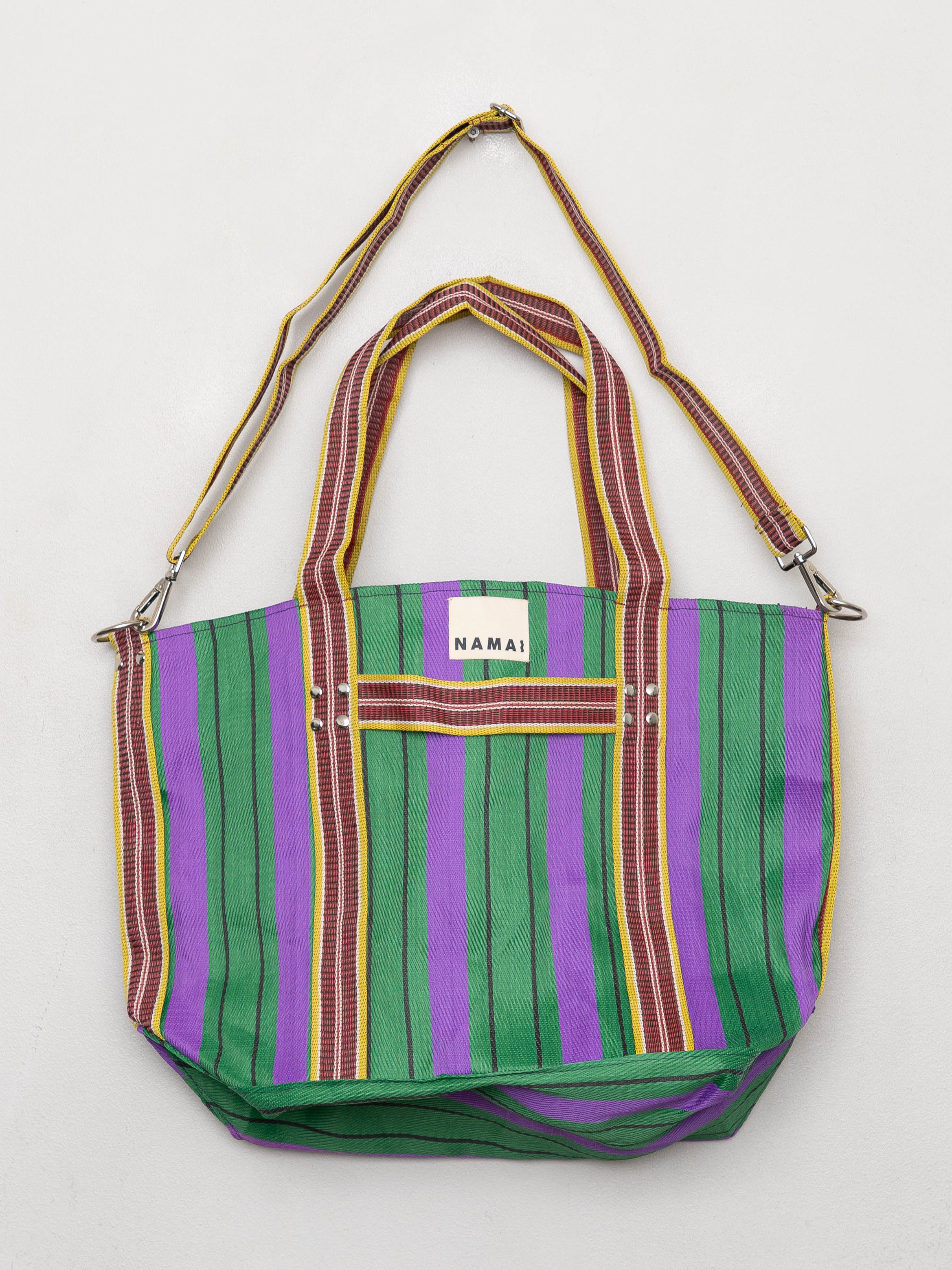 The Goa Recycled Nylon Travel Tote - Grape Verde
