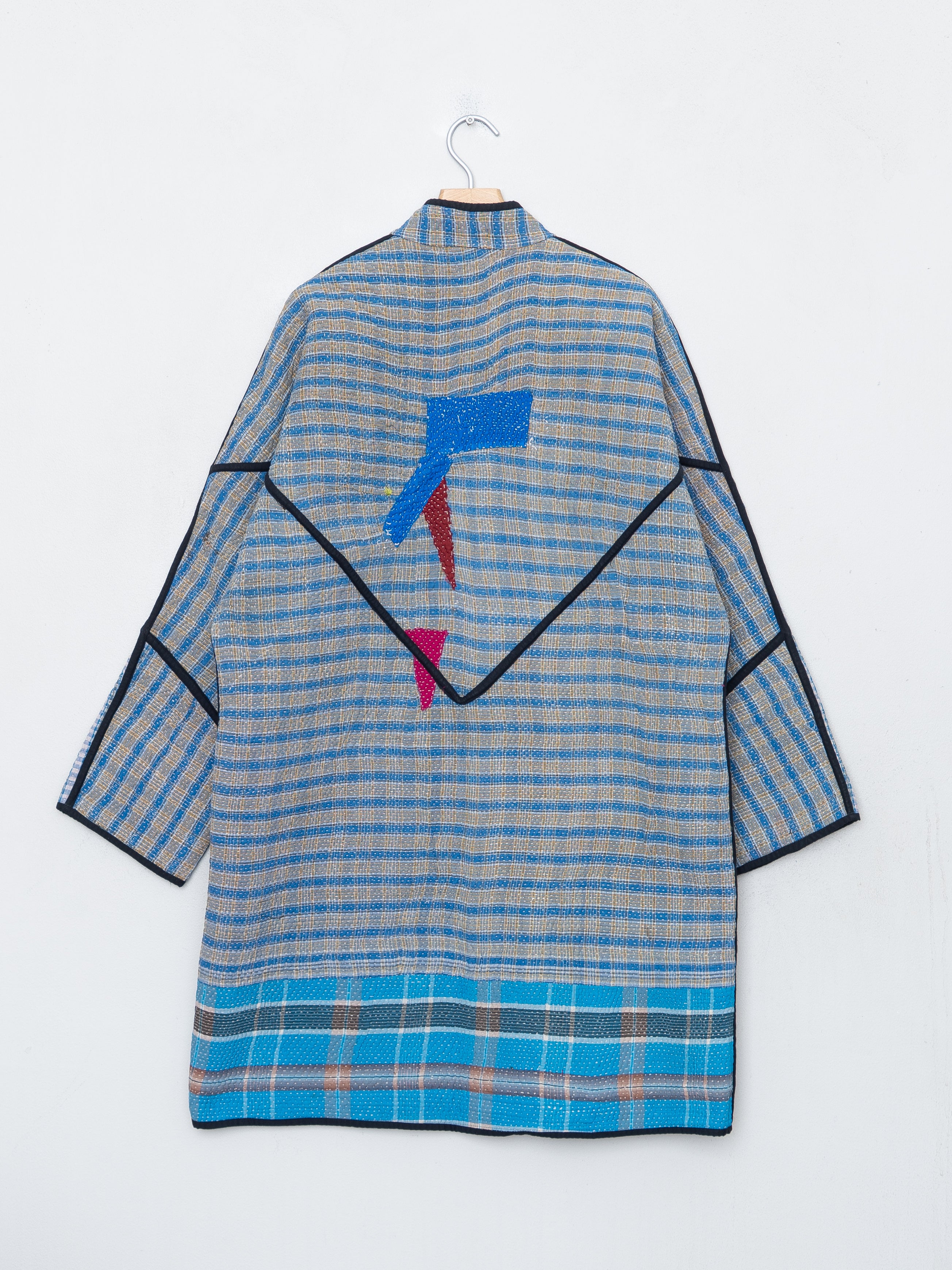 The Sai Quilted Patchwork Kantha Coat