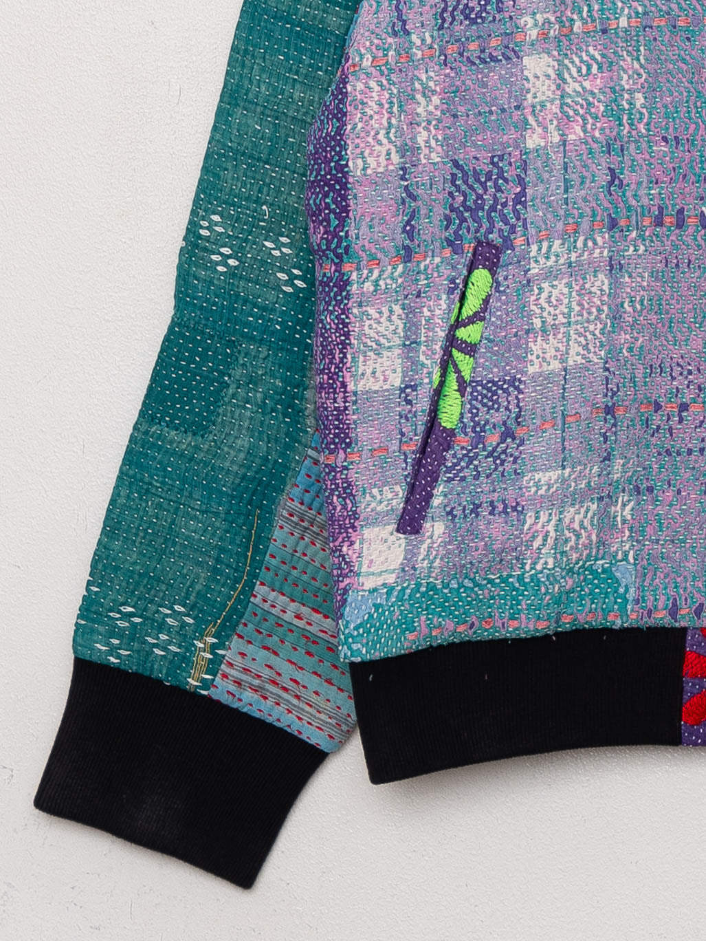 The Veda Quilted One-of-a-Kind Bomber Jacket - Small