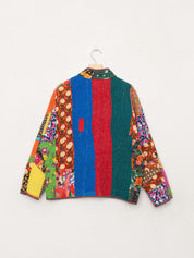 The Ladhiya Petite Quilted Patchwork Kantha Jacket